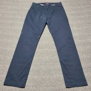 UNTUCKit Straight Fit Chinos Dark Navy Blue Men's Size 30x30 Cotton Stretch